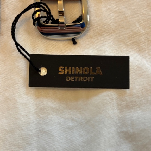 Shinola British Tan Leather Watch Strap with Silver Buckle - mint condition. - Picture 2 of 4